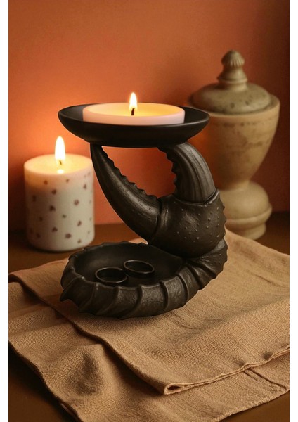 Dekoratif Yengeç Kıskaç Tasarım Sunumluk Takı Mum Şeker Vegan Üretim indirimleri