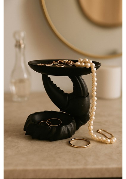 Dekoratif Yengeç Kıskaç Tasarım Sunumluk Takı Mum Şeker Vegan Üretim