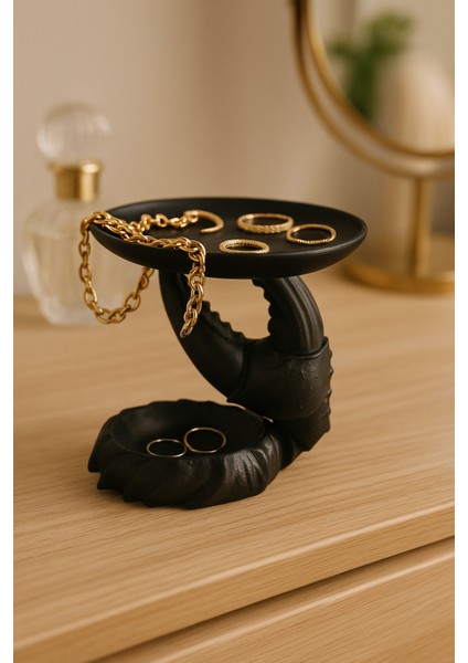 Dekoratif Yengeç Kıskaç Tasarım Sunumluk Takı Mum Şeker Vegan Üretim