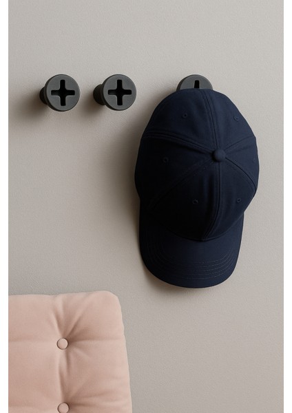 Dekoratif Vida Askı Modern Genç Odası Antre Giriş Pratik Ev Gereçleri 10 x 8 cm