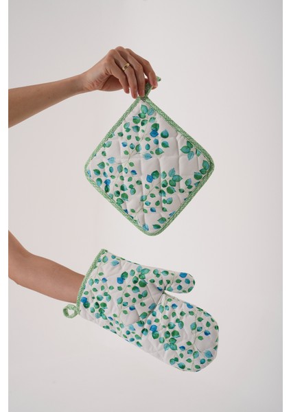 Çiçek Desenli Eldiven Tutaç fiyatları