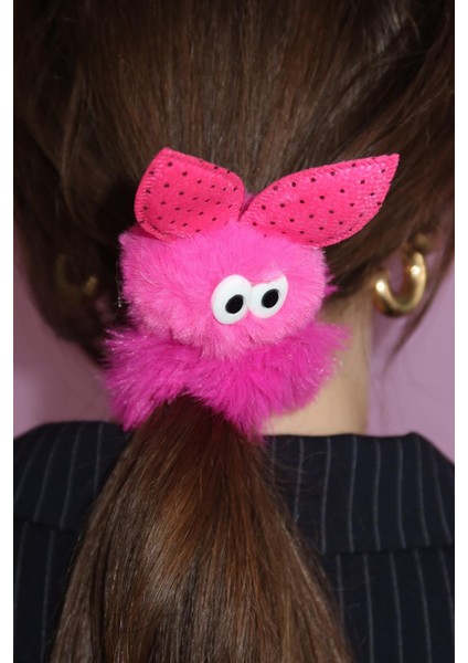 Fuşya Pofuduk Kız Çocuk Saç Tokası fiyatları