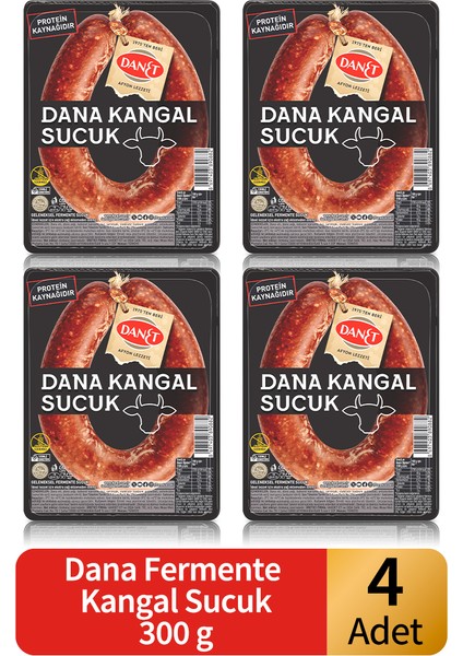 Dana Kangal Sucuk Fermente 300GR x 4 Adet