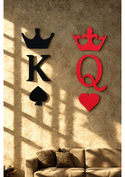 Dekoratif Özel Tasarım Kral Kraliçe Figür Yatak Odası Oturma Odası Salon 14 x 12 cm fırsatları