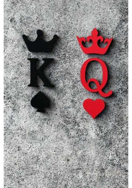 Dekoratif Özel Tasarım Kral Kraliçe Figür Yatak Odası Oturma Odası Salon 14 x 12 cm indirimleri