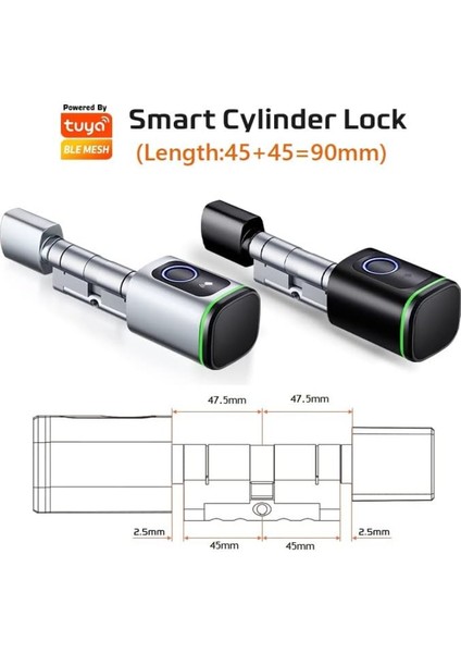 Akıllı Kapı Kilidi, Euro Silindir Kilit, Elektronik Kilit, Parmak Izi Ic Kart Anahtarı, Tt Lock Kilit Açma modelleri