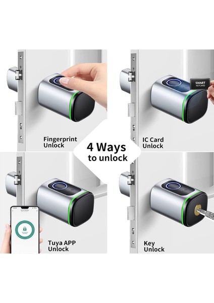 Akıllı Kapı Kilidi, Euro Silindir Kilit, Elektronik Kilit, Parmak Izi Ic Kart Anahtarı, Tt Lock Kilit Açma indirimleri