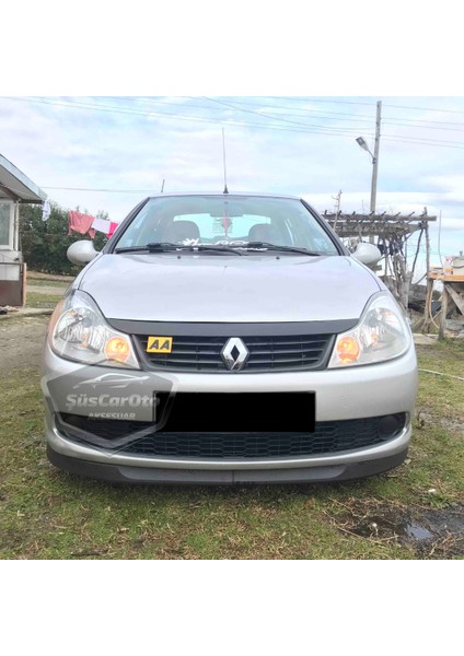 Renault Symbol 2008-2012 Thalia Uyumlu Üniversal Astra H Lip Esnek Ön Lip 2 Parça Tampon Altı Dil Karlık Ön Ek