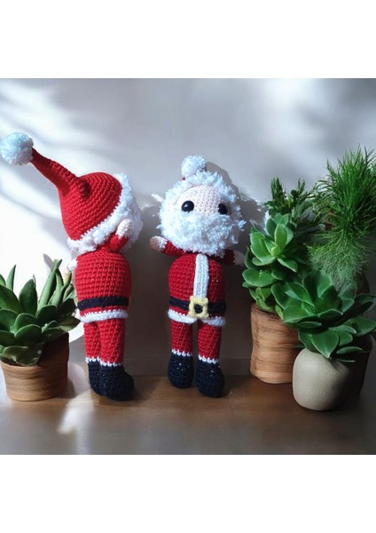El Yapımı Örgü Noel Baba Amigurumi Bebek – Yılbaşı Hediyesi & Dekoratif Figür | El Işi Oyuncak Santa Claus modelleri