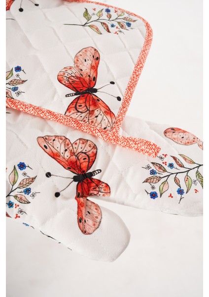 Kelebek Desenli Eldiven Tutaç fiyatları