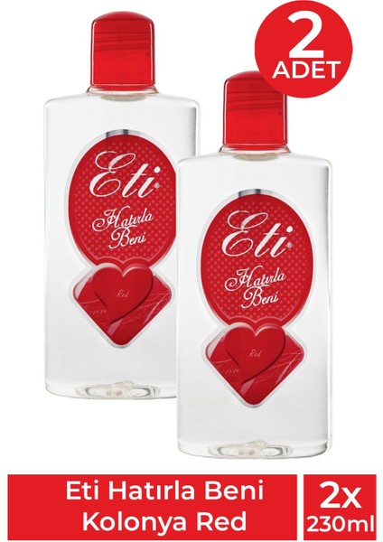 Hatırla Beni Kolonya Red 230 ml 2 Adet