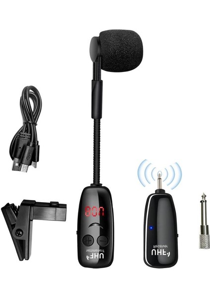 Uhf Kablosuz Saksafon Mikrofon Sistemi Dış Mekan Profesyonel Sahne Performansı Küçük Mikrofon fiyatları