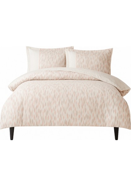 Ranforce Coriandoli Somon Çift Kişilik Nevresim Takımı – %100 Pamuk