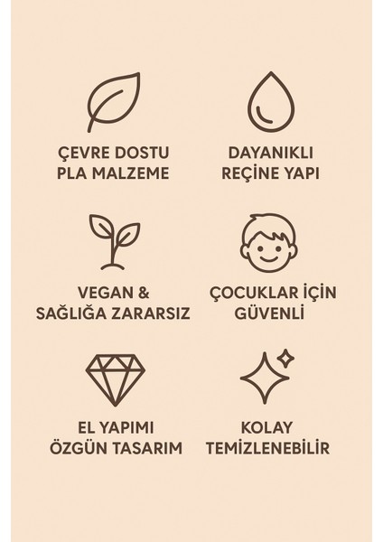 Siyah Fildişi Figürlü Sunumluk Banyo Sabunluk, Kahvaltı Tabağı, Takı Organizeri, Mumluk 15 x 15 cm