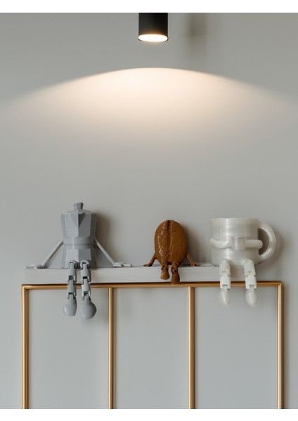 Kahve Köşesi Sevimli Biblo Seti 3lü, Kahve Çekirdeği, Kahve Kupası, Moka Pot, Coffee Set 10CM fırsatları