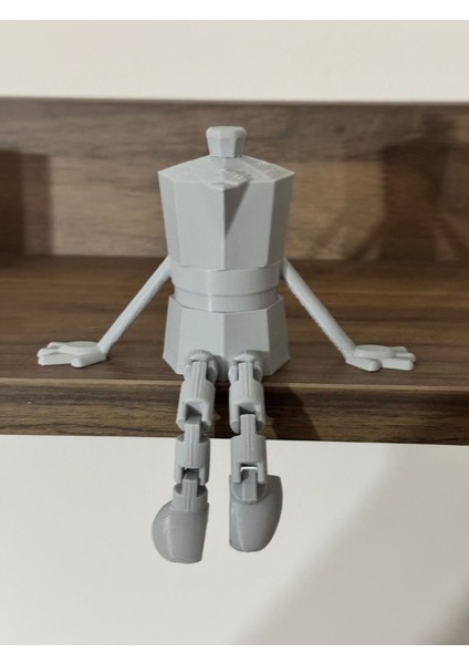 Kahve Köşesi Sevimli Biblo Seti 3lü, Kahve Çekirdeği, Kahve Kupası, Moka Pot, Coffee Set 10CM