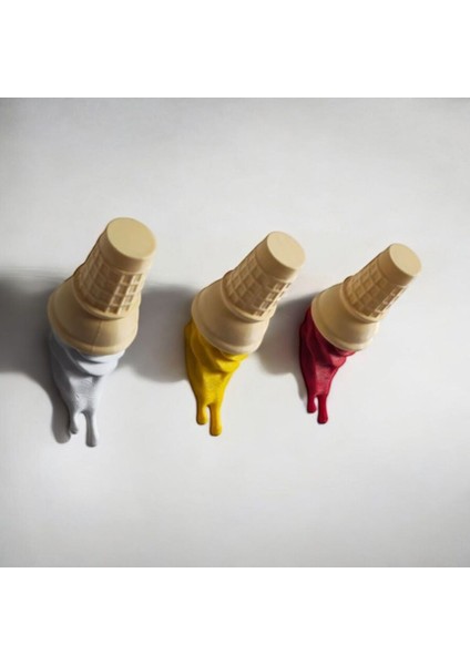 Dekoratif Külah Askı Sarı Kırmızı Kahve 3'lü Set Takım fiyatları