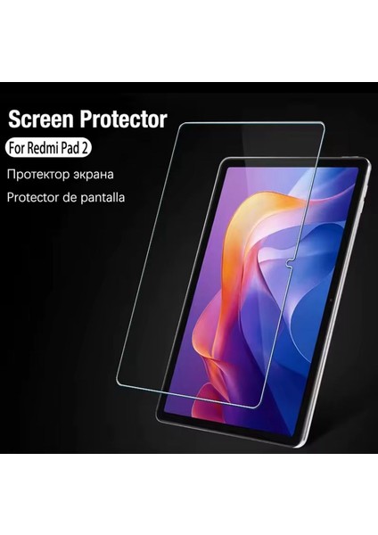 Xiaomi Redmi Pad 2 Kalem Bölmeli Standlı Kılıf + Ekran Koruyucu + Klavye ve Mouse + Dokunmatik Kalem