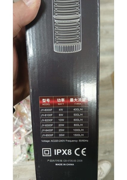 Jıngye 8400F Akvaryum Iç Fitre 3 Fitre Karbon Seramik Halka Hediye fırsatları