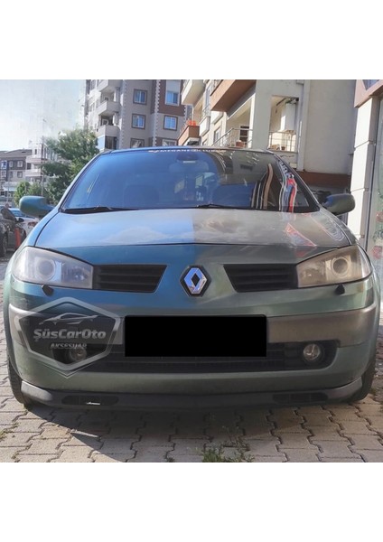 Renault Megane 2 2003-2008 Uyumlu Üniversal Laguna Lip Esnek Ön Lip 2 Parça Tampon Altı Dil Karlık Ön Ek
