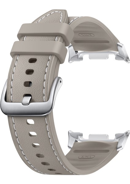 Galaxy Watch 8 Hibrit Deri Kordon S/m/l Kum Rengi