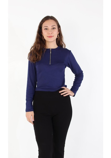 6492 (N-1783) Fermuarlı Uzun Kol Parmak Geçirmeli Body fiyatları