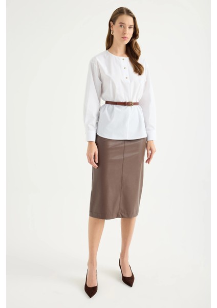 Düğme Detaylı Pamuk Gömlek fiyatları