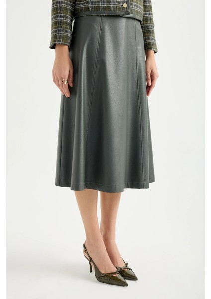 A Kesim Suni Deri Etek indirimleri