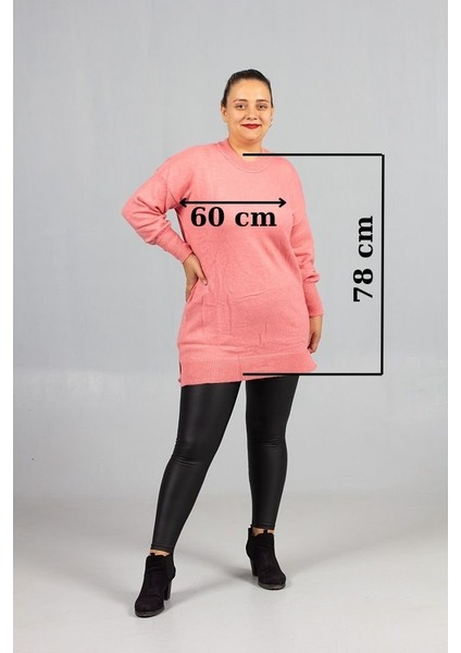 Geniş Kalıp! Yumoş Triko Kazak Büyük Beden Kadın Şıklığı fiyatları