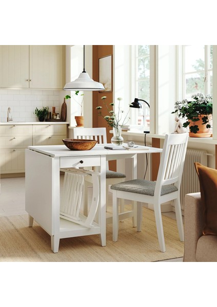 Nasınge Katlanır Mutfak Masası Beyaz 2 4 Kişilik 48 / 104 / 159 x 85 cm modelleri