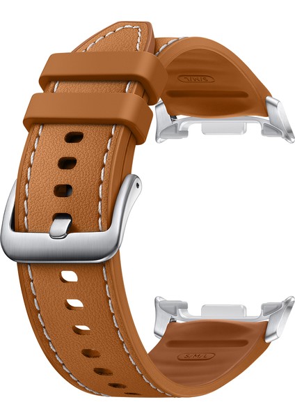 Galaxy Watch 8 Hibrit Deri Kordon S/m/l Camel