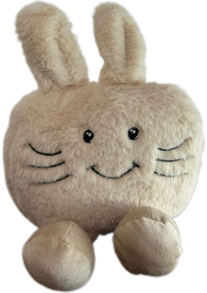Sevimli Emoji Peluş Tavşan Yastık Uyku&oyun Arkadaşı Oyuncak 35 cm