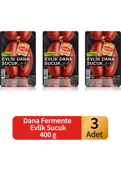 Dana Evlik Sucuk Fermente 400 G x 3 Adet