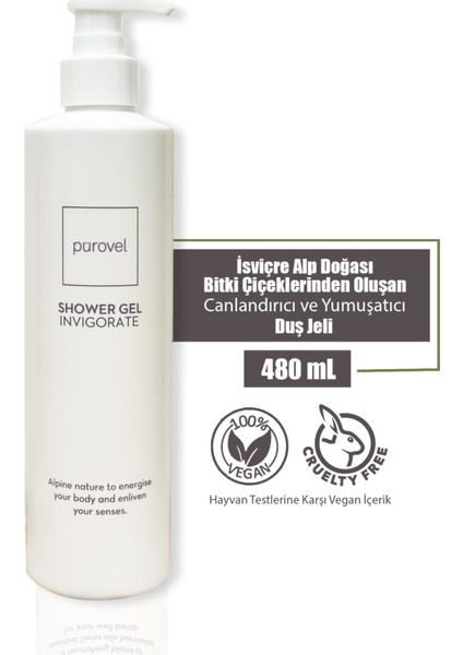 Invigorate Shower Gel 480 ml - Canlandırıcı ve Yumuşatıcı Duş Jeli