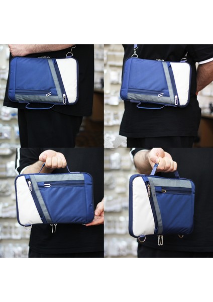 Huawei Matepad Air 2025 Tablet Uyumlu Tablet Çanta+Türkçe Bluetooth Klavye +Mouse+ Standı AL4383 Lacivert