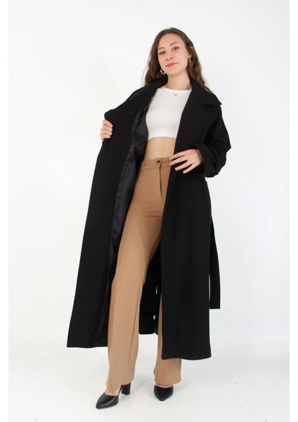 8102 Rüzgarlıklı Uzun Kaşe Kaban fiyatları