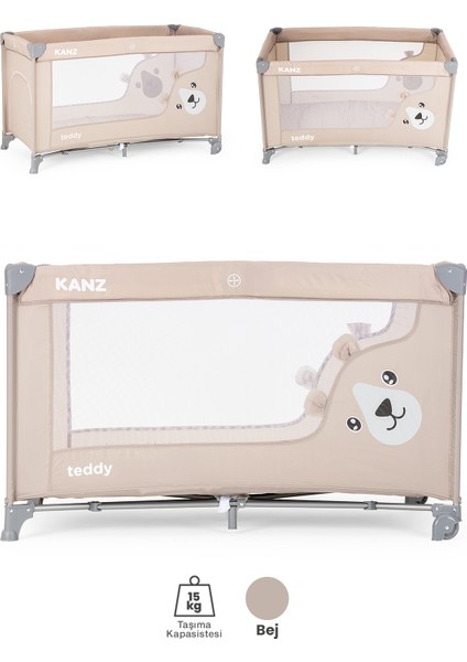 Teddy Oyun Parkı ve Park Yatak Bej 60 x 120