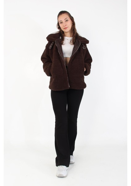 2635 Yaka Toka Detay Kuzu Biker Mont modelleri