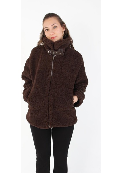 2635 Yaka Toka Detay Kuzu Biker Mont fırsatları