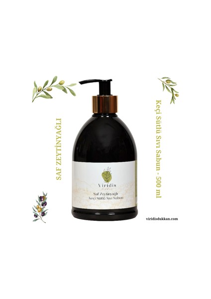 🫧 Saf Zeytinyağlı Keçi Sütlü Sıvı Sabun