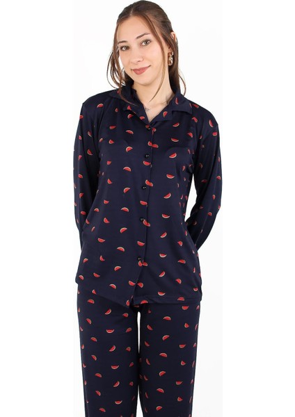 3307 Milan Soft Gömlek Yaka Uzun Kol Uzun Alt Pijama Takımı fırsatları