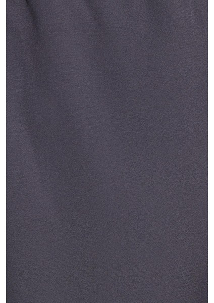 Erkek Regular Fit Beli Lastikli Bağcıklı Jogger koyu Gri Pantolon Rahat Kesim Yan Cepli