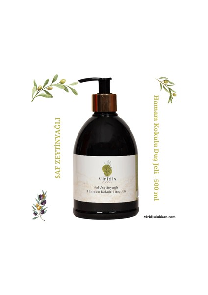 🫧 Saf Zeytinyağlı Hamam Kokulu Duş Jeli
