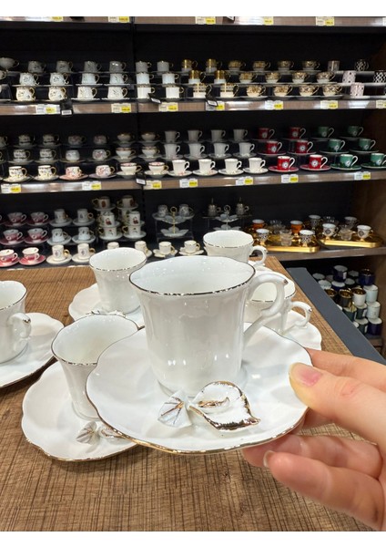 Roy King Kapitemonte 6'lı Porselen Fincan Takımı 99 ml