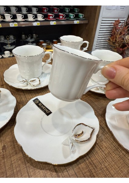 Roy King Kapitemonte 6'lı Porselen Fincan Takımı 99 ml fiyatları