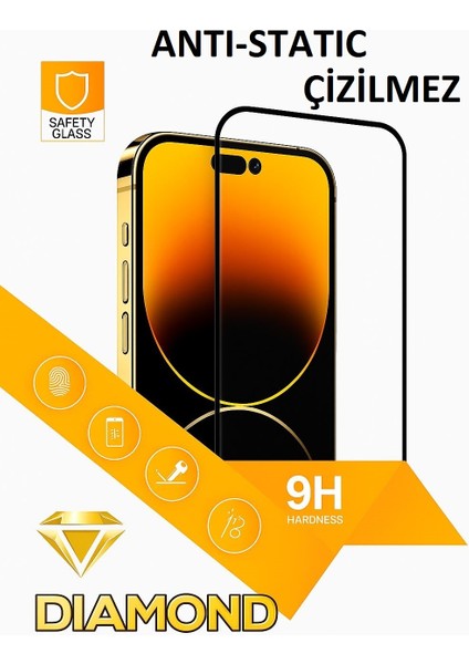 2 adet iPhone 17 Pro Max ile Uyumlu Cam Ekran Koruyucu Çizilmez Güçlendirilmiş Cam Teknolojisi