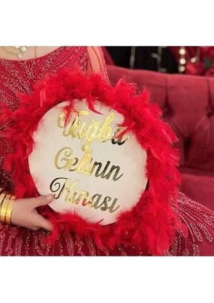 Isme Özel Plexi Yazılı Otriş Süslü Deri Tef Kına Gecesi Gelin Tefi 30CM Vurmalı Çalgı Müzik Aleti