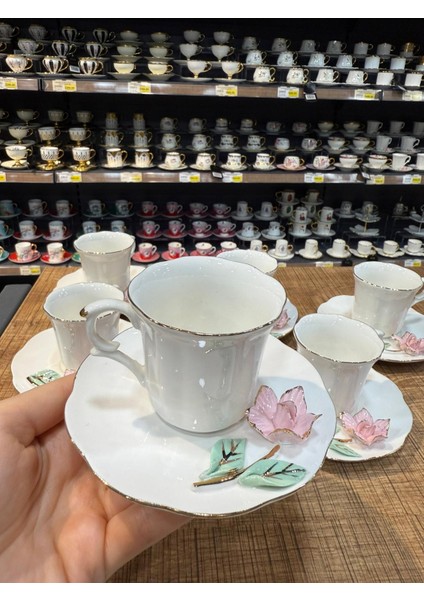 Roy King Kapitemonte 6'lı Porselen Kahve Fincan Takımı 99 ml HTN-014 fiyatları