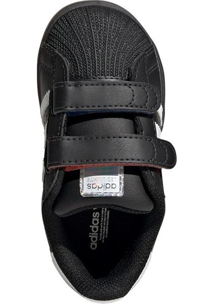 Siyah Bebek Sneaker SUPERSTAR LED LIGHTS CF I JI0507