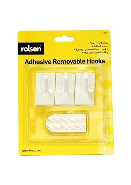 61327 3pc Removable Adhesive Hooks, fiyatları